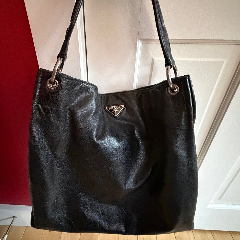 Prada Vitello Daino Hobo Shoulder Bag